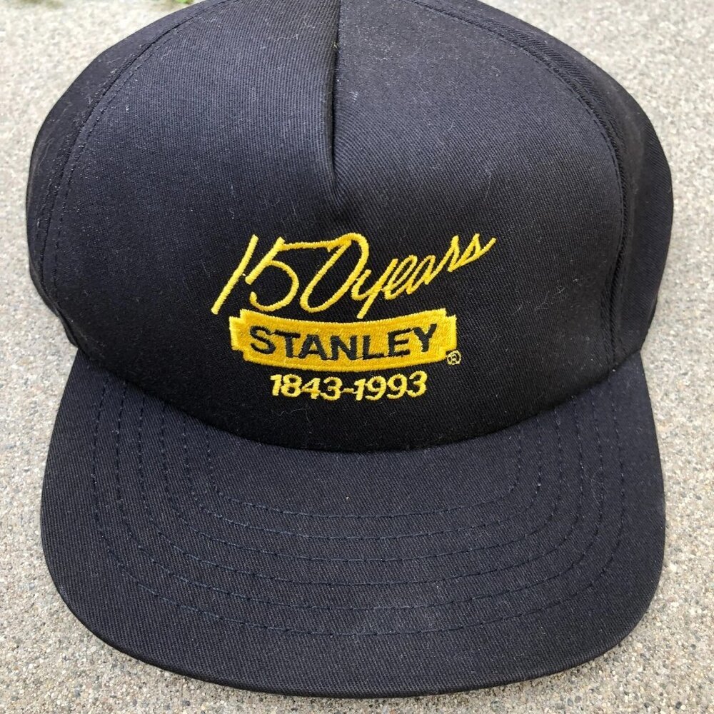 STYLEMASTER 150 Years Stanley Strapback Hat Men's Black Adjustable Cap Cotton - Picture 3 of 5
